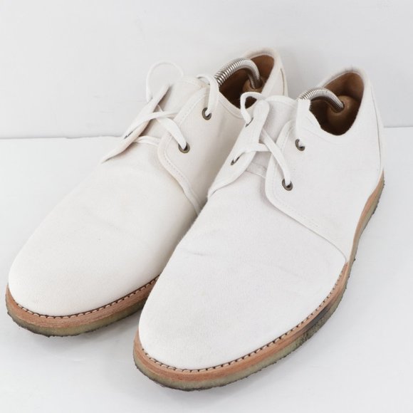 APC Paris Canvas Crepe Derby Oxford Shoes White 9 main image 6